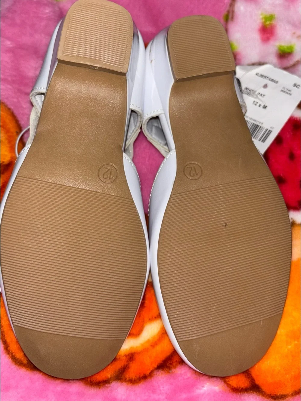 Rachel Shoes White Flower Strap Girls Dress Flats
